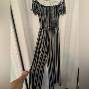 Smocked Off the Shoulder Jumpsuit